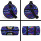 African Wildlife Born Wild Duffle Bag Colorful Graffiti Street Art - Tribal Safari Lion Elephant