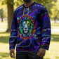 African Wildlife Born Wild Hockey Jersey Colorful Graffiti Street Art - Tribal Safari Lion Elephant