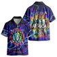 African Wildlife Born Wild Kid Hawaiian Shirt Colorful Graffiti Street Art - Tribal Safari Lion Elephant