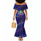 African Wildlife Born Wild Mermaid Dress Colorful Graffiti Street Art - Tribal Safari Lion Elephant