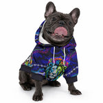 African Wildlife Born Wild Pet Hoodie Colorful Graffiti Street Art - Tribal Safari Lion Elephant