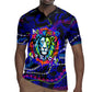 African Wildlife Born Wild Rugby Jersey Colorful Graffiti Street Art - Tribal Safari Lion Elephant