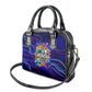 African Wildlife Born Wild Shoulder Handbag Colorful Graffiti Street Art - Tribal Safari Lion Elephant