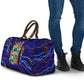 African Wildlife Born Wild Travel Bag Colorful Graffiti Street Art - Tribal Safari Lion Elephant