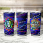 African Wildlife Born Wild Tumbler Cup Colorful Graffiti Street Art - Tribal Safari Lion Elephant