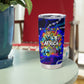African Wildlife Born Wild Tumbler Cup Colorful Graffiti Street Art - Tribal Safari Lion Elephant