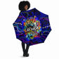 African Wildlife Born Wild Umbrella Colorful Graffiti Street Art - Tribal Safari Lion Elephant