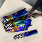 African Wildlife Born Wild Umbrella Colorful Graffiti Street Art - Tribal Safari Lion Elephant