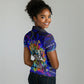 African Wildlife Born Wild Women Polo Shirt Colorful Graffiti Street Art - Tribal Safari Lion Elephant