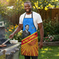 Patrice Lumumba Apron with Congolese Flag Colors and African History Quote - African Pride