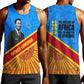 Patrice Lumumba Men Tank Top with Congolese Flag Colors and African History Quote - African Pride