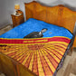 Patrice Lumumba Quilt with Congolese Flag Colors and African History Quote - African Pride