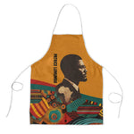 Patrice Lumumba Apron with Profile Portrait and Bold Africa Will Rise Statement - African Pride