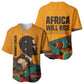 Patrice Lumumba Baseball Jersey with Profile Portrait and Bold Africa Will Rise Statement - African Pride