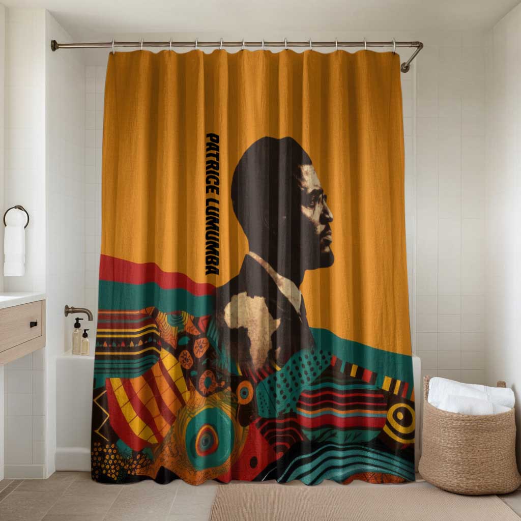 Patrice Lumumba Bathroom Set with Profile Portrait and Bold Africa Will Rise Statement - African Pride