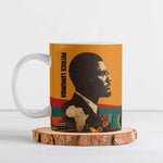 Patrice Lumumba Ceramic Mug with Profile Portrait and Bold Africa Will Rise Statement - African Pride