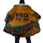 Patrice Lumumba Cloak with Profile Portrait and Bold Africa Will Rise Statement - African Pride