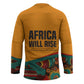Patrice Lumumba Hockey Jersey with Profile Portrait and Bold Africa Will Rise Statement - African Pride