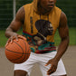 Patrice Lumumba Sleeveless Hoodie with Profile Portrait and Bold Africa Will Rise Statement - African Pride