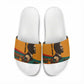 Patrice Lumumba Slide Sandals with Profile Portrait and Bold Africa Will Rise Statement - African Pride