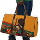 Patrice Lumumba Travel Bag with Profile Portrait and Bold Africa Will Rise Statement - African Pride