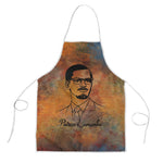 Patrice Lumumba Apron with Line Art Portrait and Truth Cannot Be Killed Inspirational Quote - African Pride
