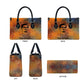 Patrice Lumumba Leather Bag with Line Art Portrait and Truth Cannot Be Killed Inspirational Quote - African Pride