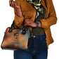 Patrice Lumumba Shoulder Handbag with Line Art Portrait and Truth Cannot Be Killed Inspirational Quote - African Pride