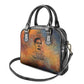Patrice Lumumba Shoulder Handbag with Line Art Portrait and Truth Cannot Be Killed Inspirational Quote - African Pride
