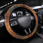 Patrice Lumumba Steering Wheel Cover with Line Art Portrait and Truth Cannot Be Killed Inspirational Quote - African Pride
