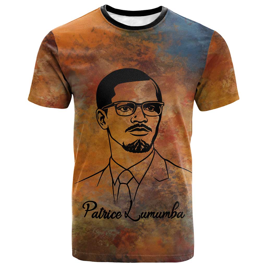 Patrice Lumumba T shirt with Line Art Portrait and Truth Cannot Be Killed Inspirational Quote - African Pride