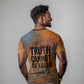 Patrice Lumumba T shirt with Line Art Portrait and Truth Cannot Be Killed Inspirational Quote - African Pride