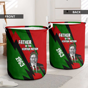 Jomo Kenyatta Laundry Basket Patriotic Colors Design and Father of the Kenyan Nation Tribute - African Pride