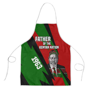 Jomo Kenyatta Apron Patriotic Colors Design and Father of the Kenyan Nation Tribute - African Pride