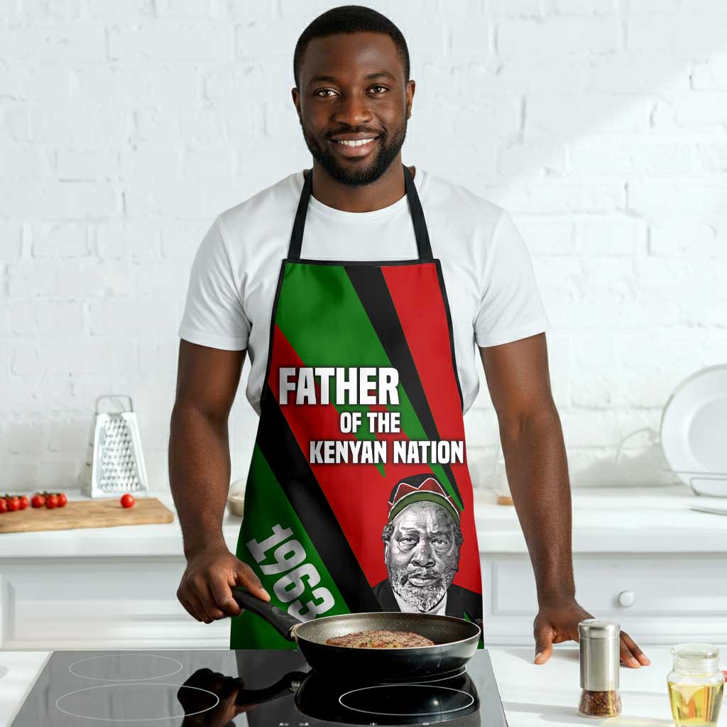 Jomo Kenyatta Apron Patriotic Colors Design and Father of the Kenyan Nation Tribute - African Pride