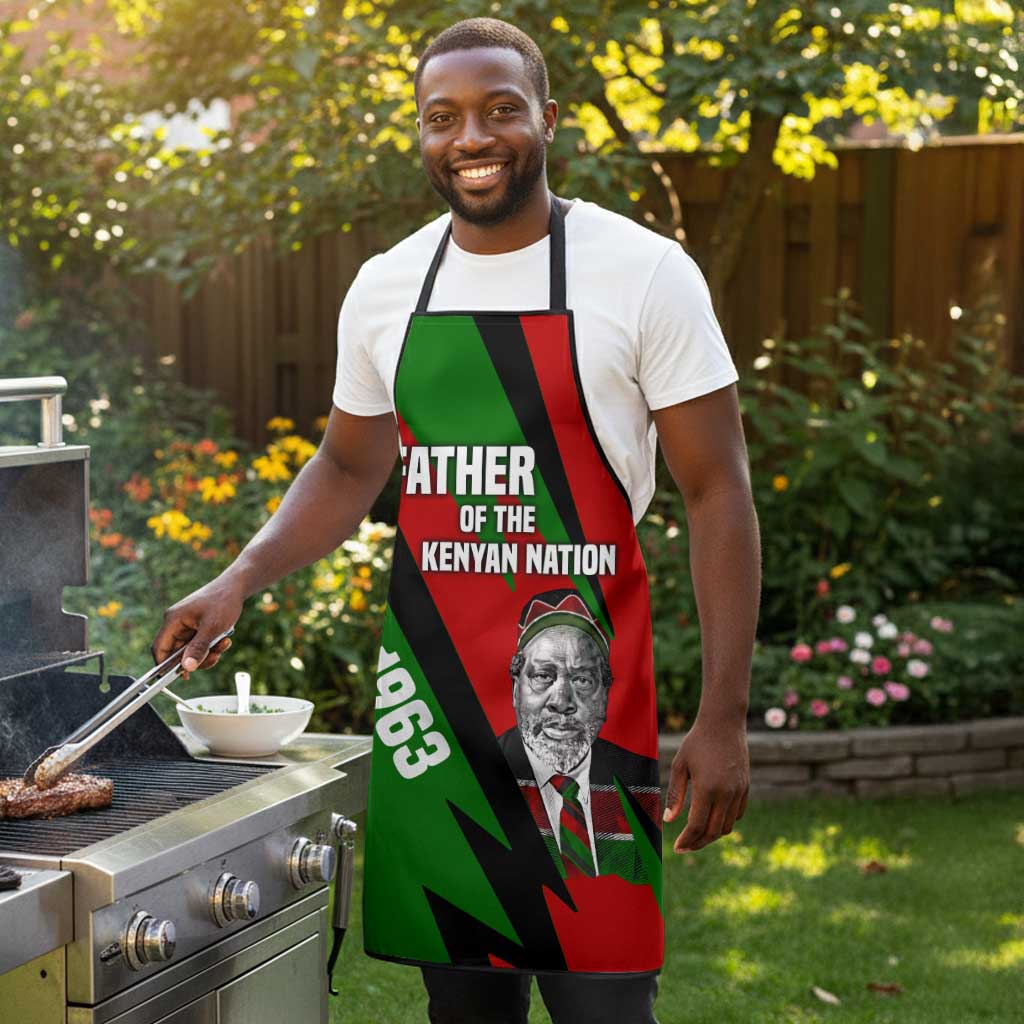 Jomo Kenyatta Apron Patriotic Colors Design and Father of the Kenyan Nation Tribute - African Pride