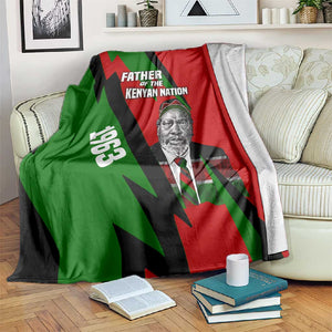 Jomo Kenyatta Blanket Patriotic Colors Design and Father of the Kenyan Nation Tribute - African Pride