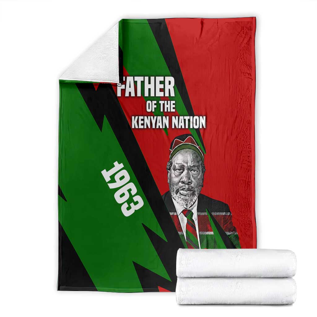 Jomo Kenyatta Blanket Patriotic Colors Design and Father of the Kenyan Nation Tribute - African Pride