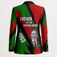 Jomo Kenyatta Blazer Patriotic Colors Design and Father of the Kenyan Nation Tribute - African Pride