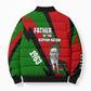 Jomo Kenyatta Bomber Puffer Jacket Patriotic Colors Design and Father of the Kenyan Nation Tribute - African Pride