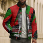 Jomo Kenyatta Bomber Puffer Jacket Patriotic Colors Design and Father of the Kenyan Nation Tribute - African Pride