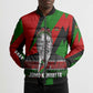 Jomo Kenyatta Bomber Puffer Jacket Patriotic Colors Design and Father of the Kenyan Nation Tribute - African Pride