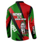 Jomo Kenyatta Button Sweatshirt Patriotic Colors Design and Father of the Kenyan Nation Tribute