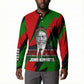 Jomo Kenyatta Button Sweatshirt Patriotic Colors Design and Father of the Kenyan Nation Tribute