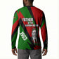 Jomo Kenyatta Button Sweatshirt Patriotic Colors Design and Father of the Kenyan Nation Tribute