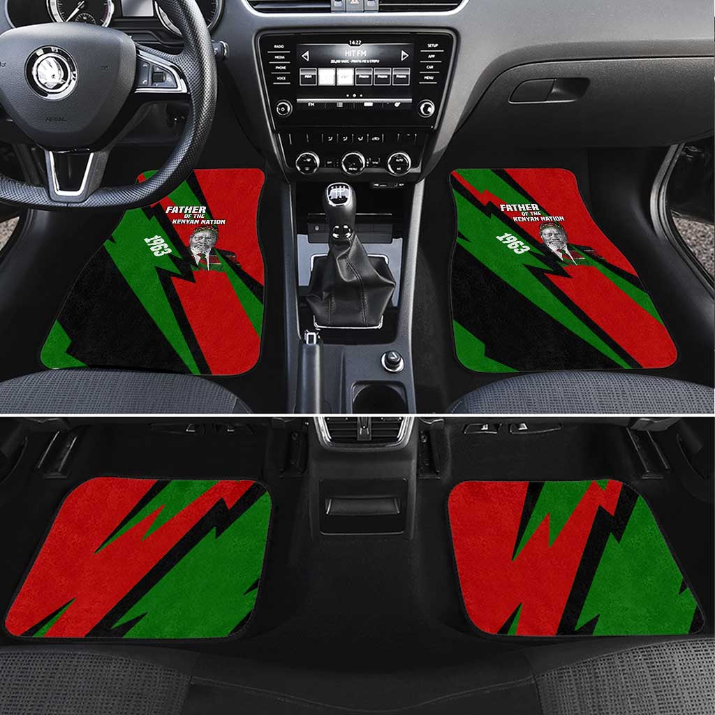 Jomo Kenyatta Car Mats Patriotic Colors Design and Father of the Kenyan Nation Tribute - African Pride