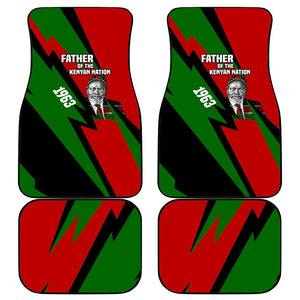 Jomo Kenyatta Car Mats Patriotic Colors Design and Father of the Kenyan Nation Tribute - African Pride