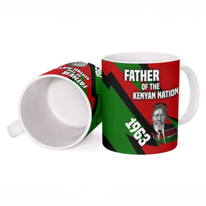 Jomo Kenyatta Ceramic Mug Patriotic Colors Design and Father of the Kenyan Nation Tribute - African Pride