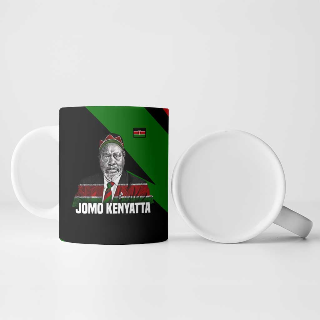 Jomo Kenyatta Ceramic Mug Patriotic Colors Design and Father of the Kenyan Nation Tribute - African Pride