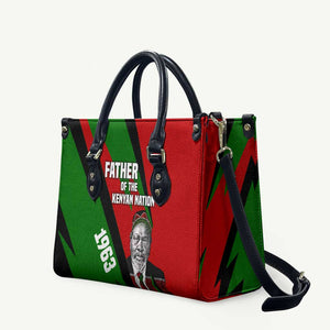 Jomo Kenyatta Leather Bag Patriotic Colors Design and Father of the Kenyan Nation Tribute - African Pride